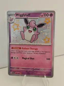 Wigglytuff 147/091 SV: Paldean Fates Shiny Rare Holo Pokemon TCG English - Image 1