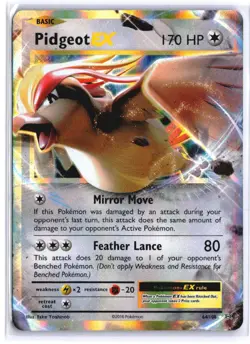 PIDGEOT EX 64/108 EX Rare Evolutions Holo NM - Image 2