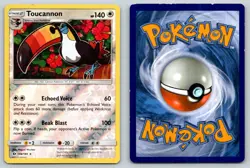 TOUCANNON 108/149 R SM BASE SET POKEMON REVERSE HOLO MP MIZUTANI - Image 3