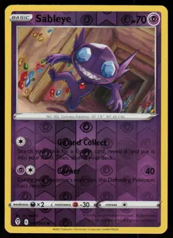 Sableye 067/203 Common Evolving Skies Pokemon Reverse Holo Lightly Played - Image 1