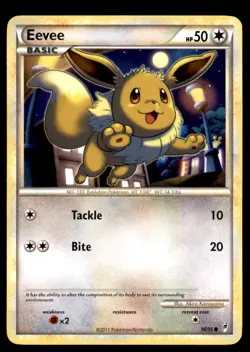 Eevee 56/95 Common Call of Legends Pokemon Near Mint - Image 1