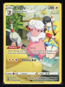 Flaaffy Ultra Rare Pokemon SWSH12: Silver Tempest Trainer Gallery TG03/TG30 NM - Image 1