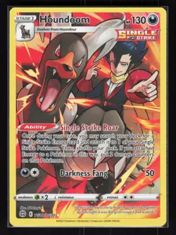 Houndoom Ultra Rare Pokemon SWSH09: Brilliant Stars Trainer Gallery TG10/TG30 NM - Image 1