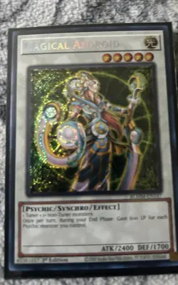 Konami Yu-Gi-Oh! TCG Magical Android Secret Rare Holo 1st edition BLMM - Image 1
