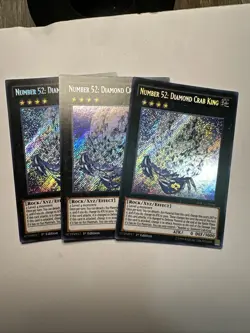 (x3) Yugioh Number 52: Diamond Crab King : WIRA-EN050 : Secret Rare 1st-Ed - Image 1