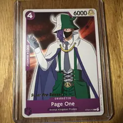 One Piece TCG Super Pre Release 1st Edition Page One ST04-012 Kaido Starter Deck - Image 1