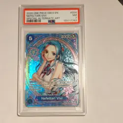 One Piece CCG Nefeltari Vivi EB03-024 Heroines Alt Art Foil SR PSA 7 EN - Image 2