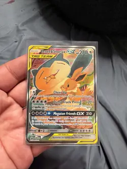 Pokemon TCG Eevee & Snorlax GX SM169 Tag Team Promo Card - Image 3
