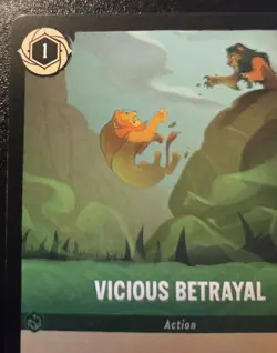 Vicious Betrayal 100/204 Common The First Chapter Disney Lorcana TCG - Image 2
