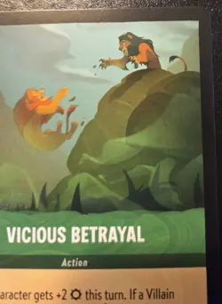 Vicious Betrayal 100/204 Common The First Chapter Disney Lorcana TCG - Image 3
