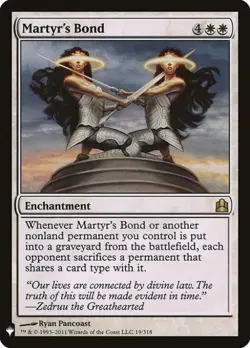 Martyr's Bond - Near Mint MTG Mystery Booster - Image 1