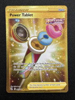 Power Tablet Secret Gold 281/264 Swsh08: Fusion Strike Sword & Shield Pokemon - Image 1
