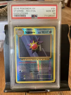 Pokemon Starmie 31/108 Evolutions 2016 Reverse Holo Rare PSA 10!! - Image 1