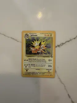 1999 Pokemon TCG - Jolteon Holo Rare Unlimited Holo Jungle 4/64 - Image 1