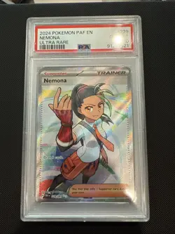 2024 POKEMON PAF EN-PALDEAN FATES ULTRA RARE #229 NEMONA PSA 10 GEM MINT TCG - Image 1