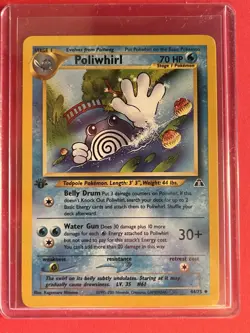 2001 Pokemon Neo Discovery Poliwhirl 1st Edition #44/75 Uncommon NM - Image 1