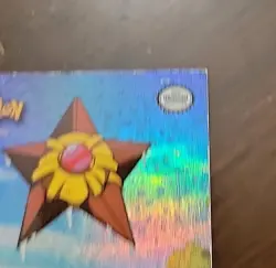 MP! Textured Rainbow FOIL TV5 Staryu #120 Topps Pokemon Series 1 TV AnimationEd - Image 4