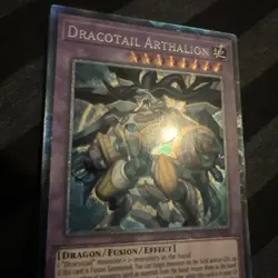 JUSH-EN006 Dracotail Arthalion Collector’s Rare 1st Ed YuGiOh - Image 2