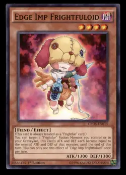 Yugioh Edge Imp Frightfuloid CROS-EN015 Single LP - Image 1