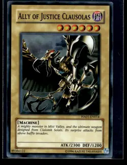 Ally of Justice Clausolas Hidden Arsenal HA01-EN014 MP YuGiOh TCG | Buy 10 Get 1 - Image 1