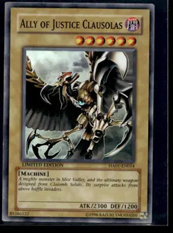 Ally of Justice Clausolas Hidden Arsenal HA01-EN014 MP YuGiOh TCG | Buy 10 Get 1 - Image 1