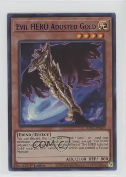 Evil HERO Adusted Gold Ultra Rare 1st Ed. YuGiOh Legendary Duelists: Season 3 - Image 1