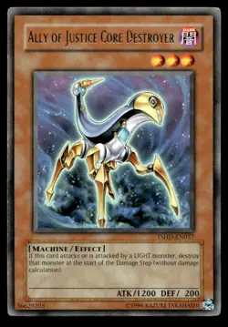 Ally of Justice Core Destroyer The Shining Darkness TSHD-EN037 MP YuGiOh TCG | B - Image 1