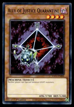 Ally of Justice Quarantine Hidden Arsenal: Chapter 1 HAC1-EN088 MP YuGiOh TCG | - Image 1