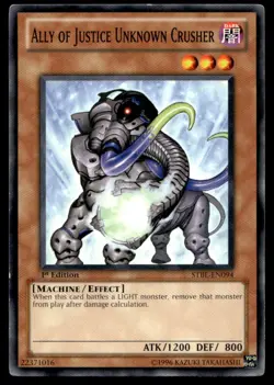 Ally of Justice Unknown Crusher Starstrike Blast STBL-EN094 MP YuGiOh TCG | Buy - Image 1