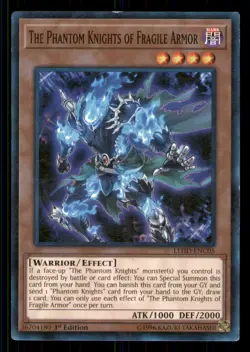 Yugioh The Phantom Knights of Fragile Armor #LEHD-ENC05 Legendary Hero Decks LP - Image 1