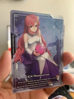 Lacus Clyne EX Resource Gundam Card Game EXRP-002 Promo TCG Gundam Seed - Image 1