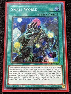 Small World Collector’s Rare 1st Edition Mint Yu-Gi-Oh! Card [RA01-EN067] - Image 2