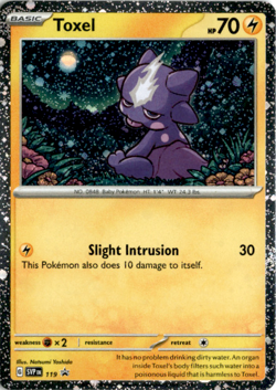 Toxel Cosmos Holo Black Star Promo - SVP119 - Scarlet & Violet Pokemon 2024 - Image 1