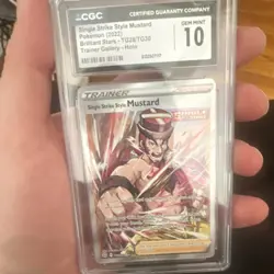 Wizards Single Strike Style Mustard TG Holo CGC 10 TG28/TG30 English - Image 3