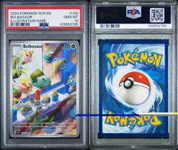 Pokemon 2024 SV07 Stellar Crown Bulbasaur Illustration Rare Holo 143/142 PSA 10 - Image 3