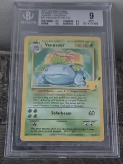2021 POKEMON CELEBRATIONS CONFETTI HOLO VENUSAUR 15/102 BGS 9 - Image 1