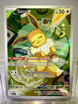 Pokemon Eevee 173 Sv: Scarlet & Violet Promo Holo Boosted Evolution 50 HP - Image 1