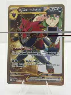 The Pokemon Company N's Zoroark ex Full Art Holo Hyper Rare English 189/159 - Image 1