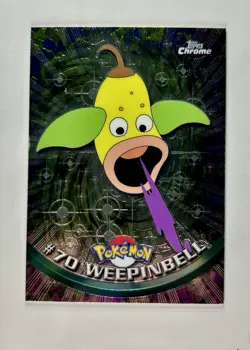 Weepinbell 2000 Topps Chrome Pokemon Series 1 #70 * Mod Play - Image 1