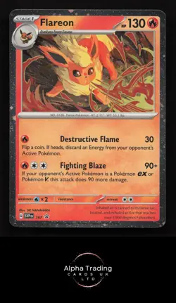 Flareon (Cosmos Holo) 167 Holo Promo Scarlet & Violet Promo Pokemon Holo NM - Image 1
