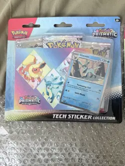Pokemon TCG Prismatic Evolutions Tech Sticker Collection Sealed Lot of 3 - Image 2