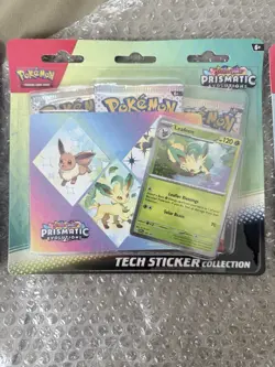 Pokemon TCG Prismatic Evolutions Tech Sticker Collection Sealed Lot of 3 - Image 3