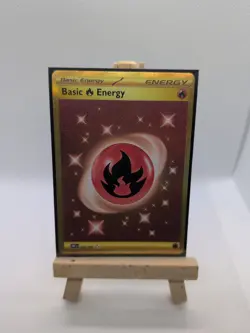 Pokemon TCG Basic Fire Energy Obsidian Flames Holo Card 230/197 NM - Image 1