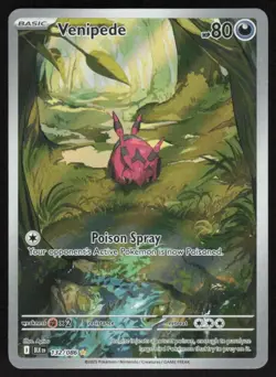 Venipede 132/086 Holo Illustration Rare Black Bolt Pokemon Near Mint - Image 1