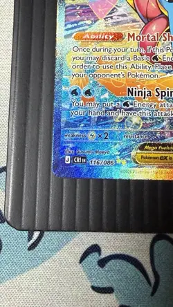 Mega Greninja ex SIR 116/086 Chaos Rising Special Illustration Rare Pokemon TCG - Image 2