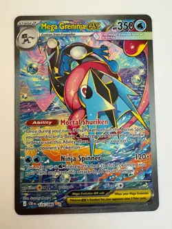 Pokemon TCG Mega Greninja ex 116/086 Special Illustration Rare Chaos Rising - Image 1