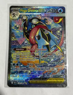 Pokemon TCG Chaos Rising | Mega Greninja ex | #116/086 Special Illustration Rare - Image 1