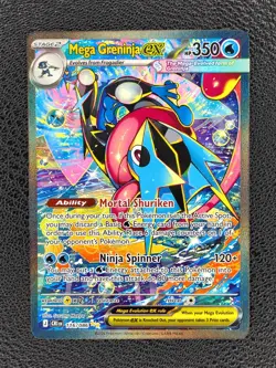 Mega Greninja ex SIR 116/086 Chaos Rising Special Illustration Rare Pokemon TCG - Image 1