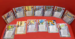 1999 Pokemon Topps NON-HOLO TV Animation Edition - 13 Card Lot - LP & MP - Image 2
