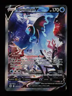 Lumineon V 156/172 Ultra Rare Brilliant Stars Pokemon Cards - Image 1